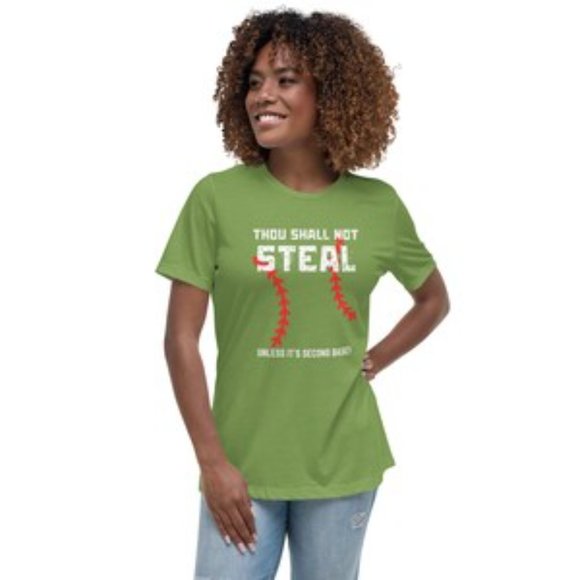 Thou Shall Not Steal Sports-Themed Shirt Baseball Mom Pride Baseball Fan Apparel - Picture 8 of 10
